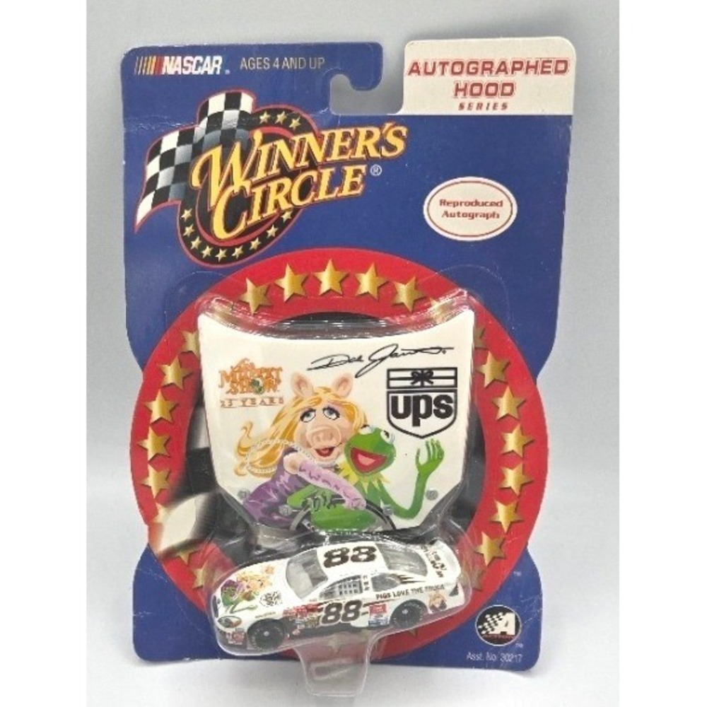 Winner's Circle Dale Jarrett #88 UPS Muppet Show 25 Years Autographed‎ Hood 1:64